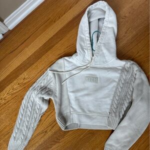 Kith Women's cream Cable Knit Hoodie